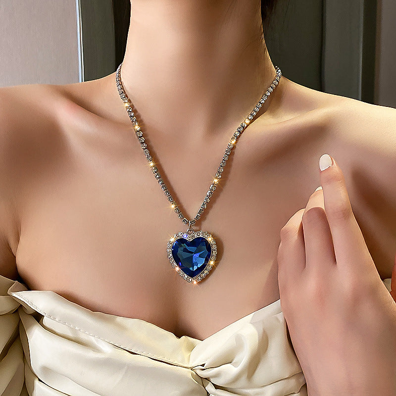 Collar Corazón Azul💙