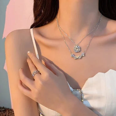 Collar Corazón De Trébol🍀