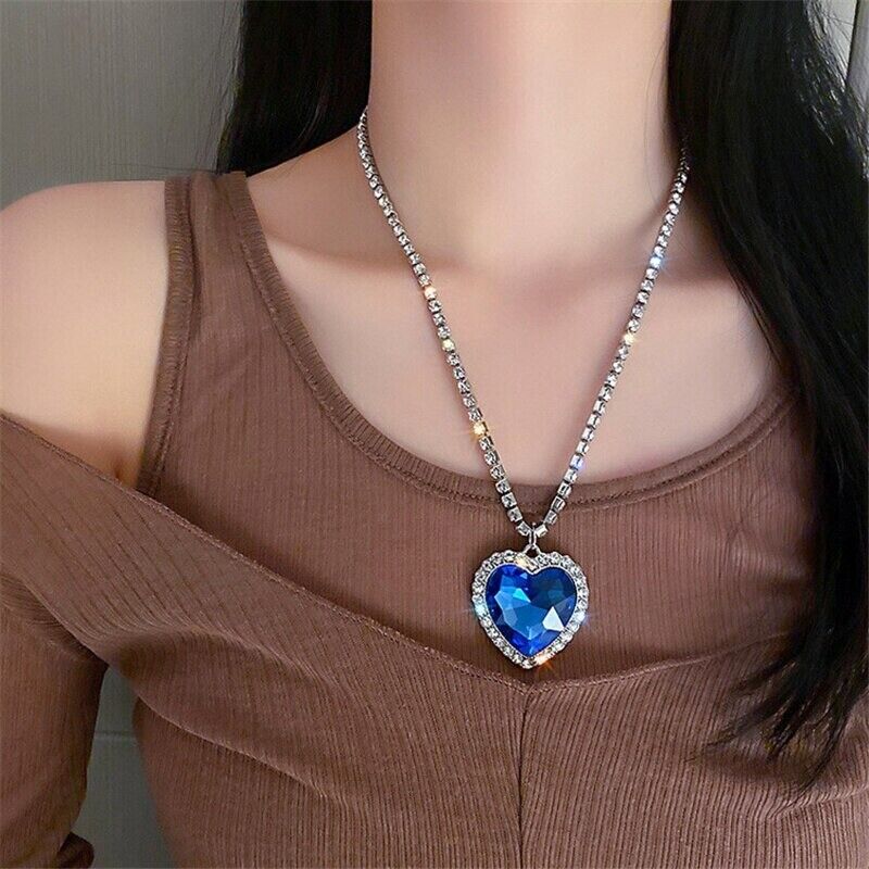 Collar Corazón Azul💙